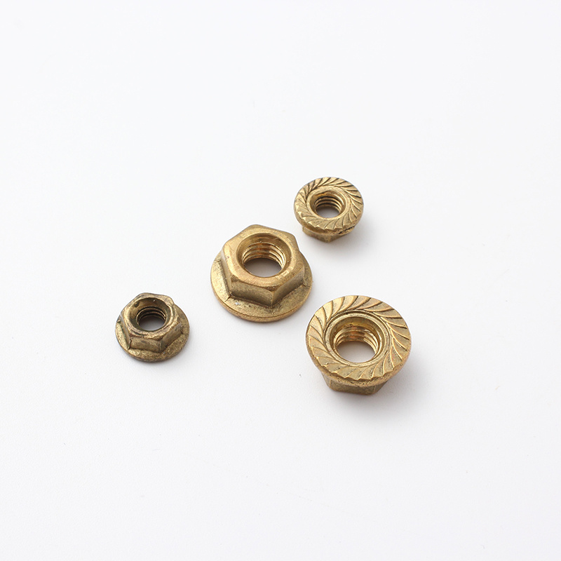 Écrou à bride hexagonal en cuivre et laiton DIN6923-Hebei Chengyi