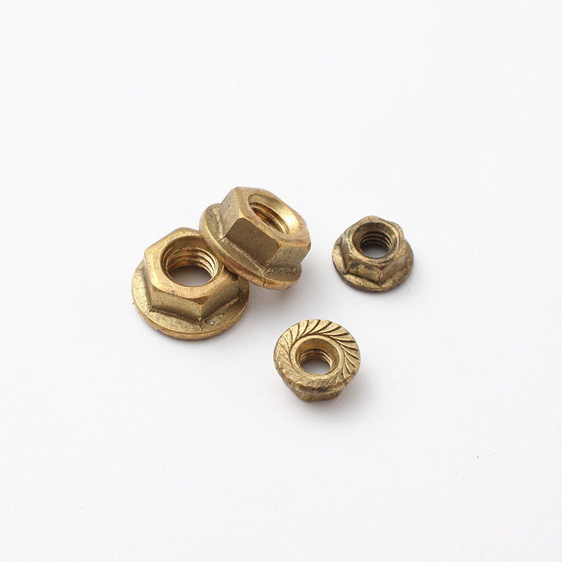 Écrou à bride hexagonal en cuivre et laiton DIN6923-Hebei Chengyi
