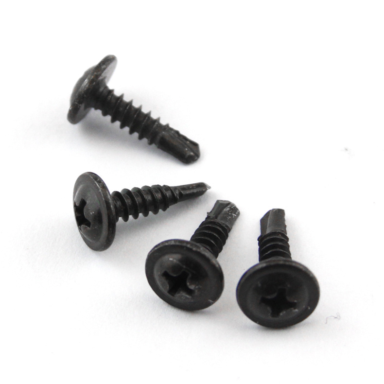 Black Phosphate Black Oxide Large Flat Head Drill Screw Self-drillng Screws