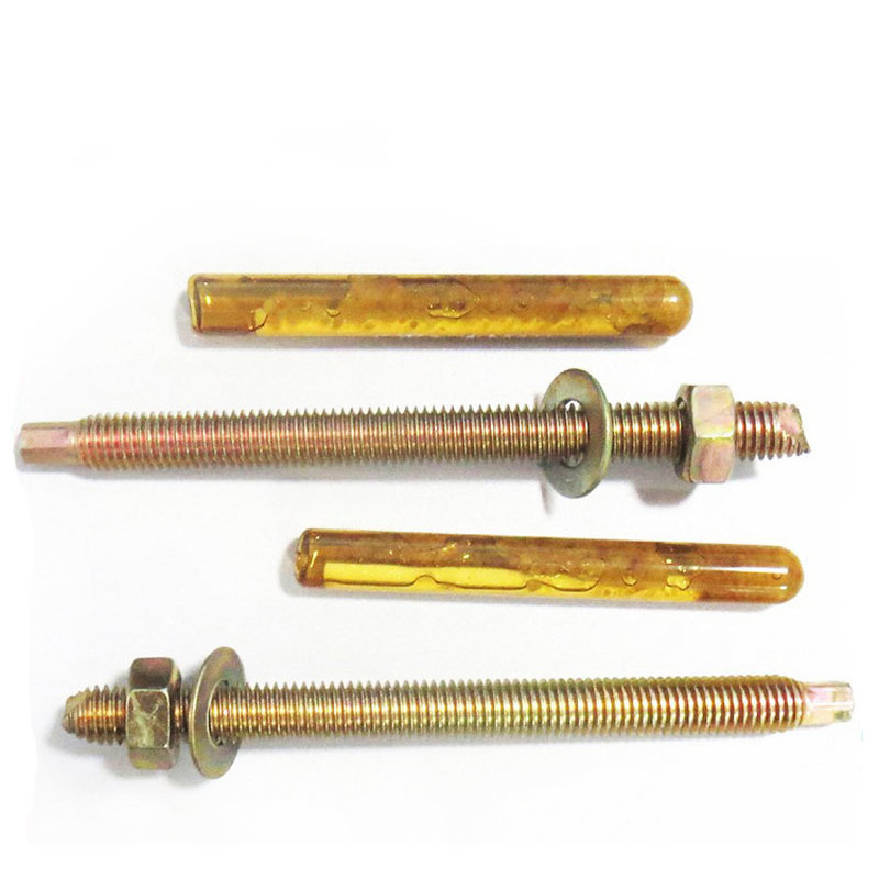 Color Yellow Zinc Plated Steel Chemical Anchor Bolts