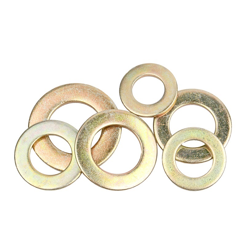 Color Yellow Zinc Plated Steel DIN125 Flat Washers-Hebei Chengyi
