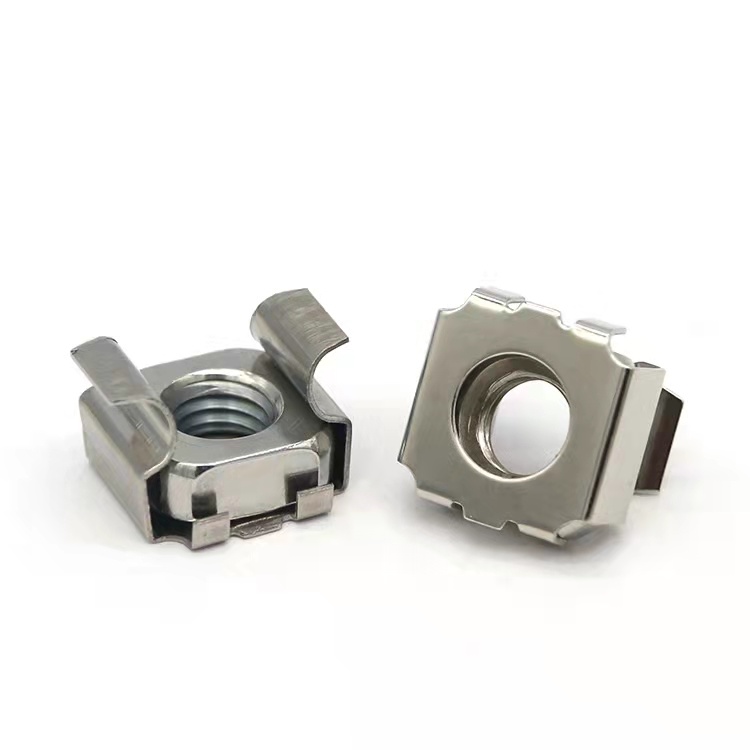 High Strength Grade 4 8 10 12 Steel Galvanized Blue White Zinc Plated Cage Nuts