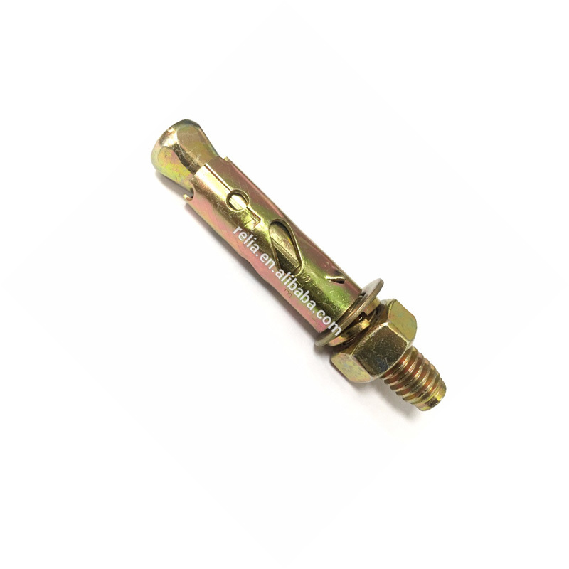 Color Yellow Zinc Plated Steel Elevator Expansion Bolts