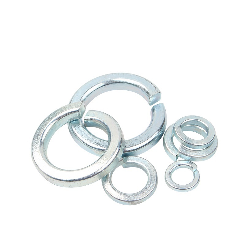 White Blue Zinc Plated Steel DIN127 Spring Washers-Hebei Chengyi