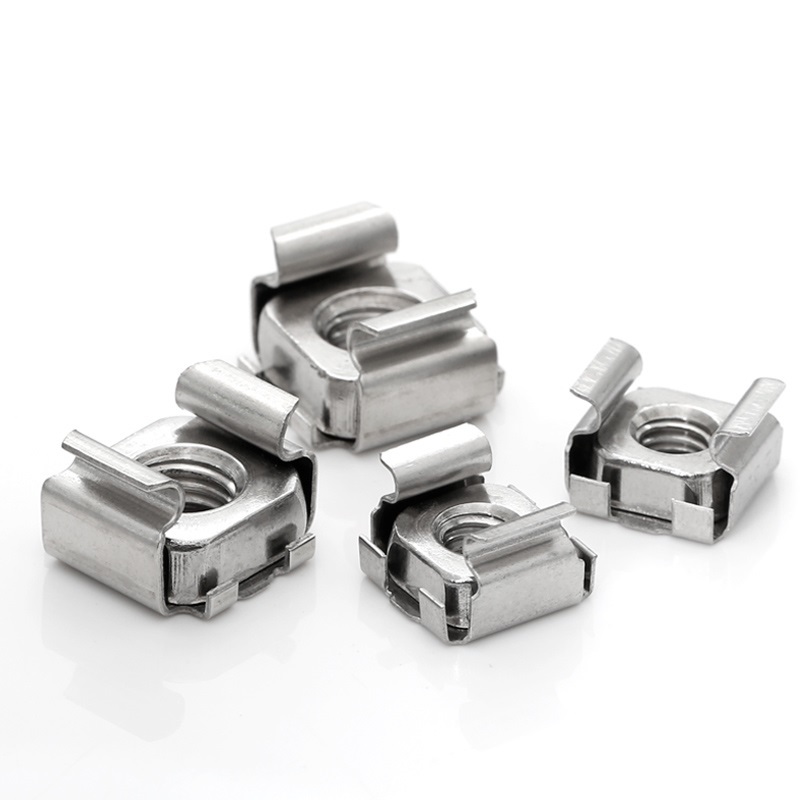 High Strength Grade 4 8 10 12 Steel Galvanized Blue White Zinc Plated Cage Nuts