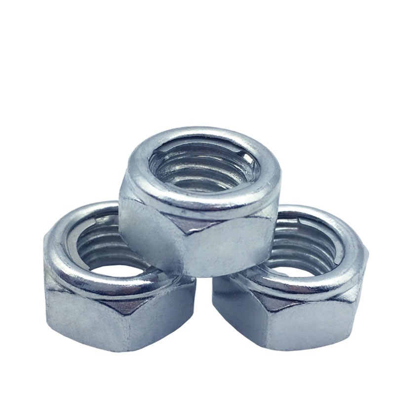 High Strength Grade 4 8 10 12 Steel Galvanized Blue White Zinc Plated DIN980V DIN980M All Metal Lock Nuts
