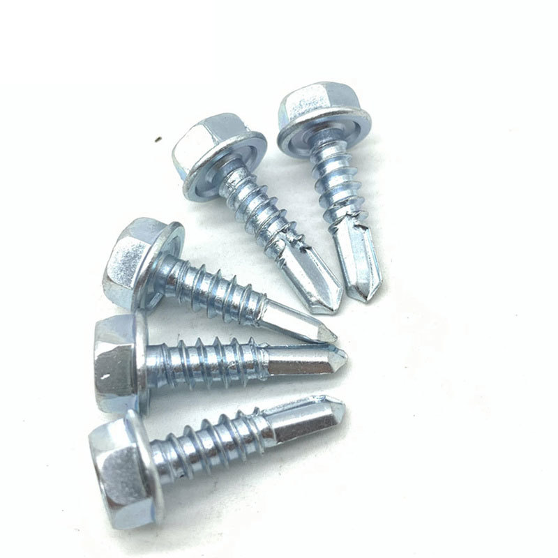 Zinc Plated Steel Hexagon Head Drill Screw Hex Self-drillng Scrwes