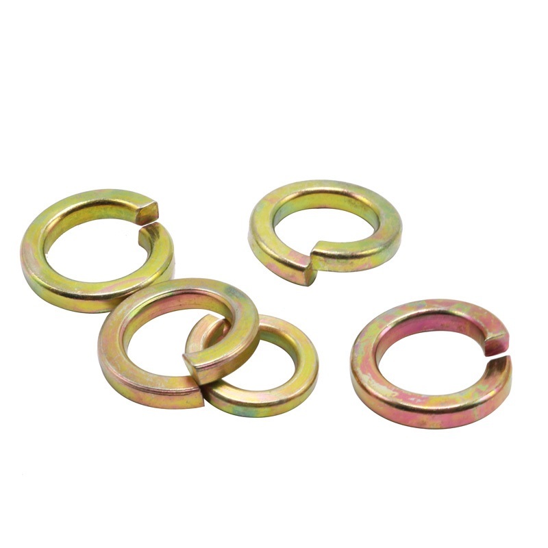 Color Yellow Zinc Plated Steel DIN127 Spring Washers