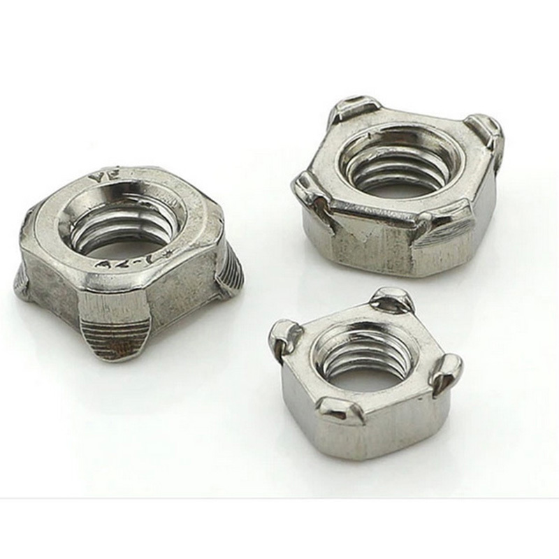 Stainless Steel A2-70 A4-80 SS201 SS304 SS316 DIN928 Square Weld Nuts