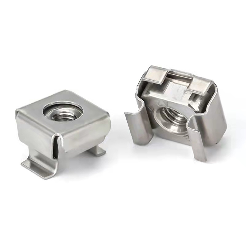 High Strength Grade 4 8 10 12 Steel Galvanized Blue White Zinc Plated Cage Nuts