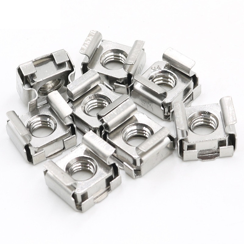 High Strength Grade 4 8 10 12 Steel Galvanized Blue White Zinc Plated Cage Nuts