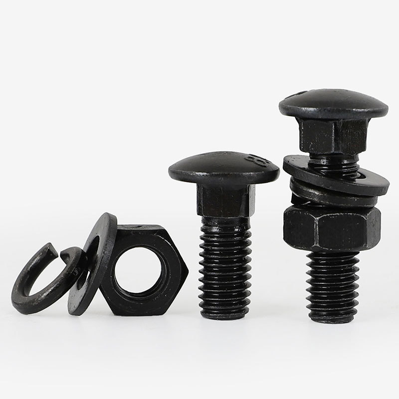 High Strength Grade 4.8 8.8 10.9 12.9 Black Oxide DIN603 Carriage Bolts