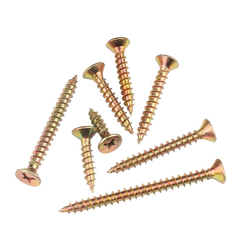 Color Yellow Zinc Plated Steel Drywall Screws