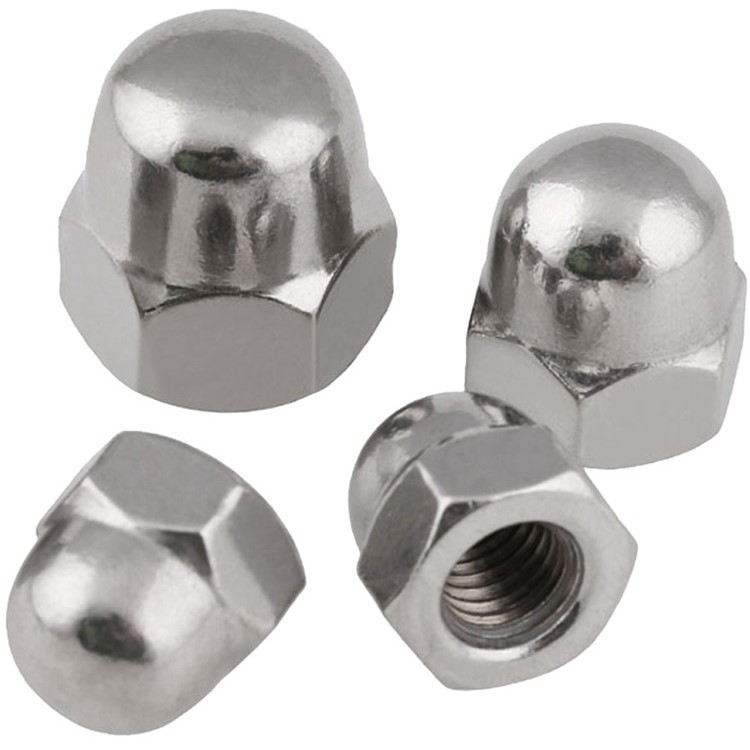 Stainless Steel A2-70 A4-80 SS201 SS304 SS316 DIN1587 Cap Nuts