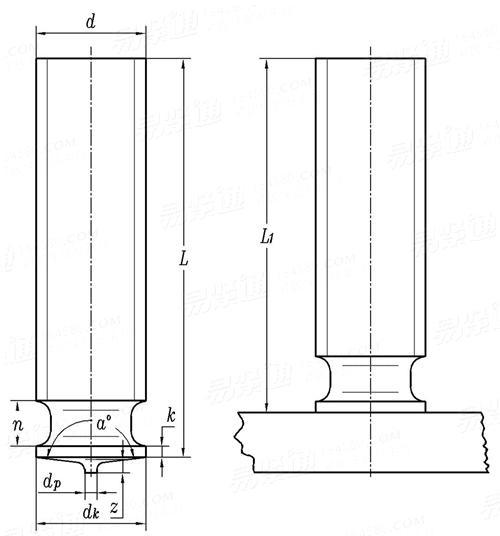 Copper Plated DIN32501 Weld Bolt Welding Stud Bolts-Hebei Chengyi