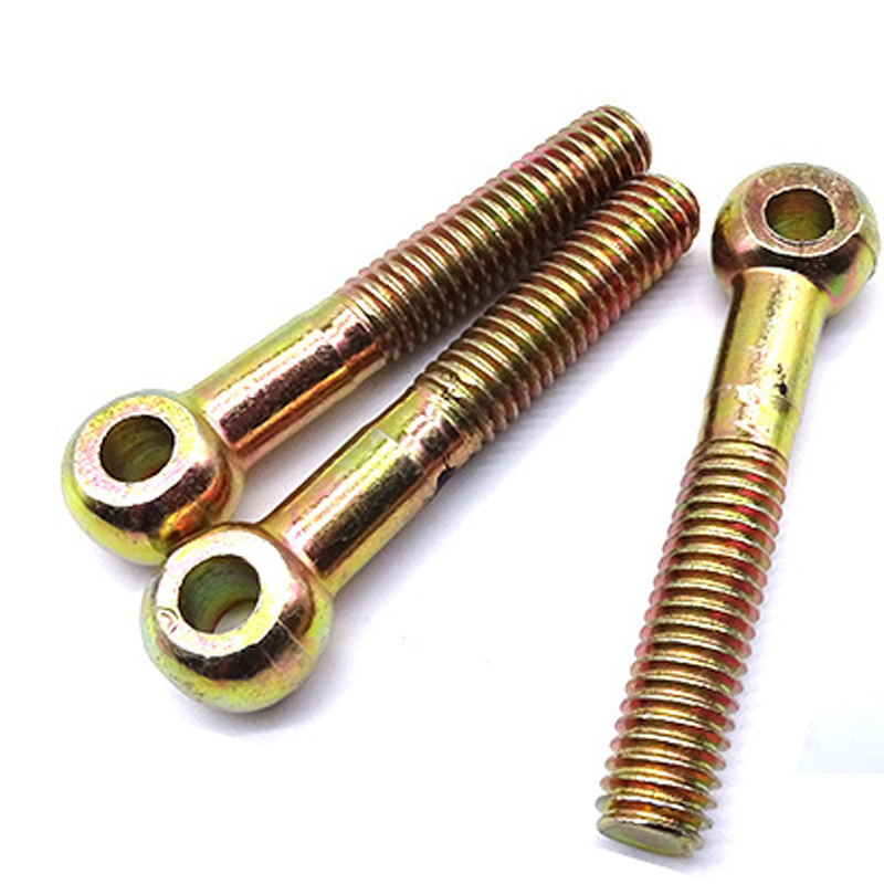 High Strength Grade 4.8 8.8 10.9 12.9 Steel Yellow Zinc Plated DIN444 Eye Bolts