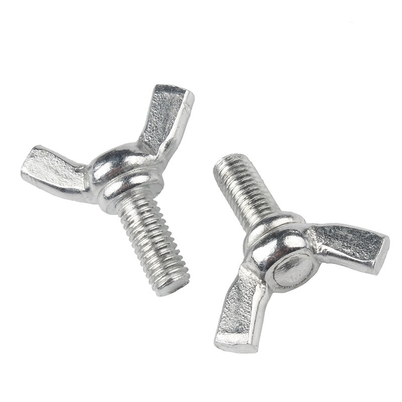 High Strength Grade 4.8 8.8 10.9 12.9 Galvanized White Blue Zinc Plated DIN316 Butterfly Wing Bolts