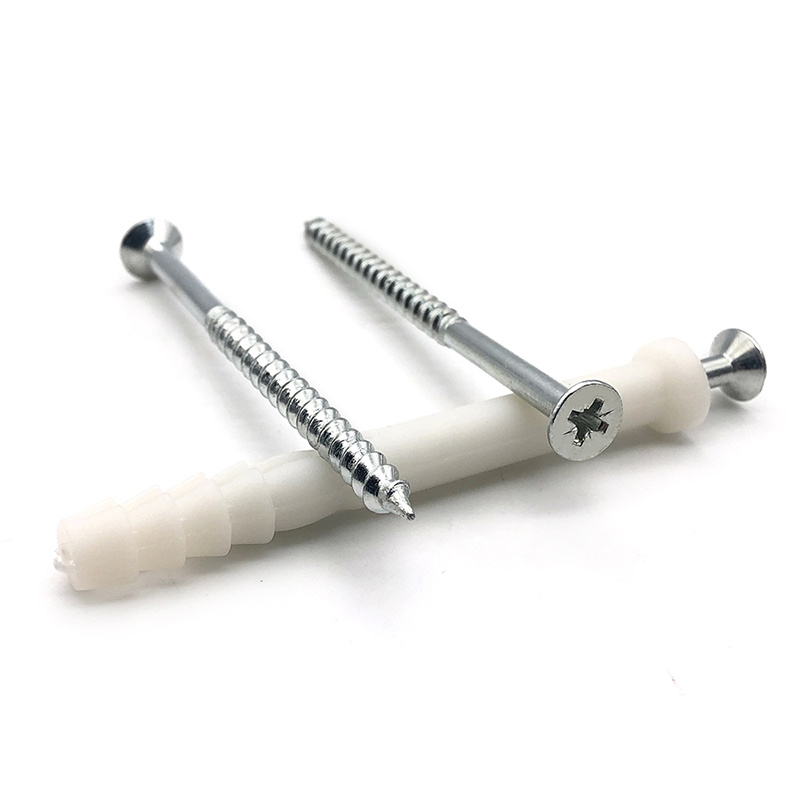 Nylon Plastic Wall Plug Anchor With Screws Plastic Expansion Anchor