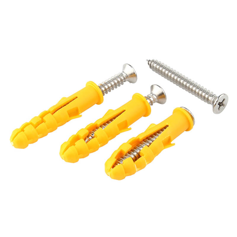 Nylon Plastic Wall Plug Anchor With Screws Plastic Expansion Anchor