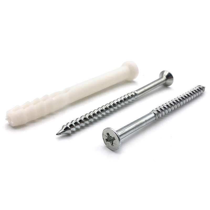 Nylon Plastic Wall Plug Anchor With Screws Plastic Expansion Anchor