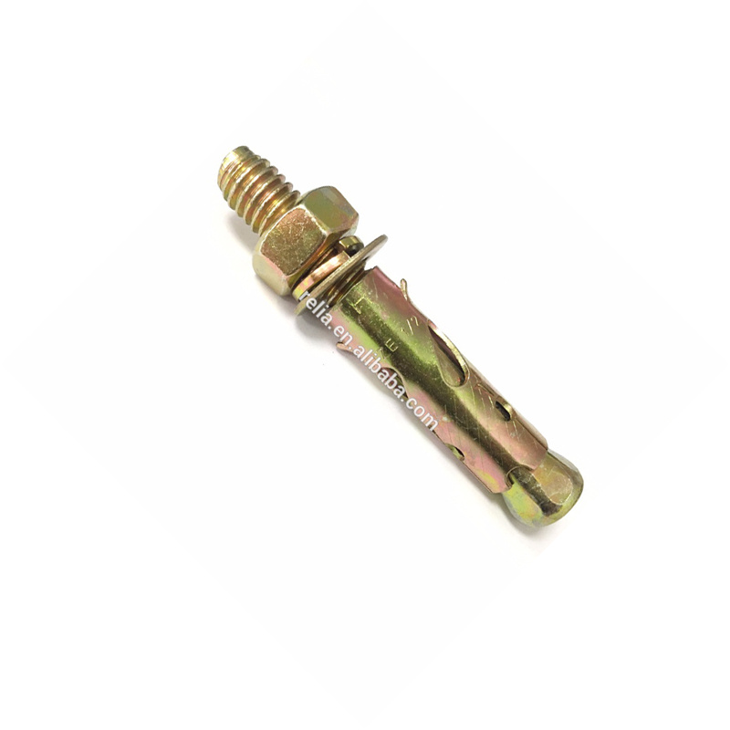 Color Yellow Zinc Plated Steel Elevator Expansion Bolts
