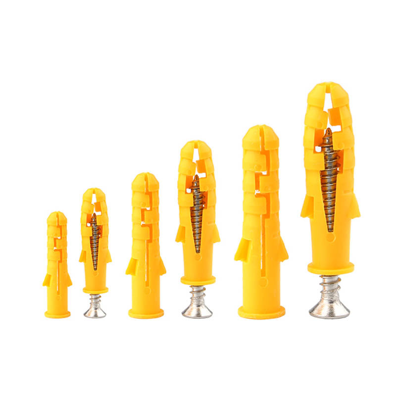 Nylon Plastic Wall Plug Anchor With Screws Plastic Expansion Anchor