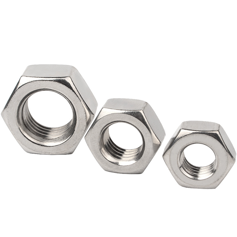 Stainless Steel A2-70 A4-80 SS201 SS304 SS316 DIN934 Hex Nuts