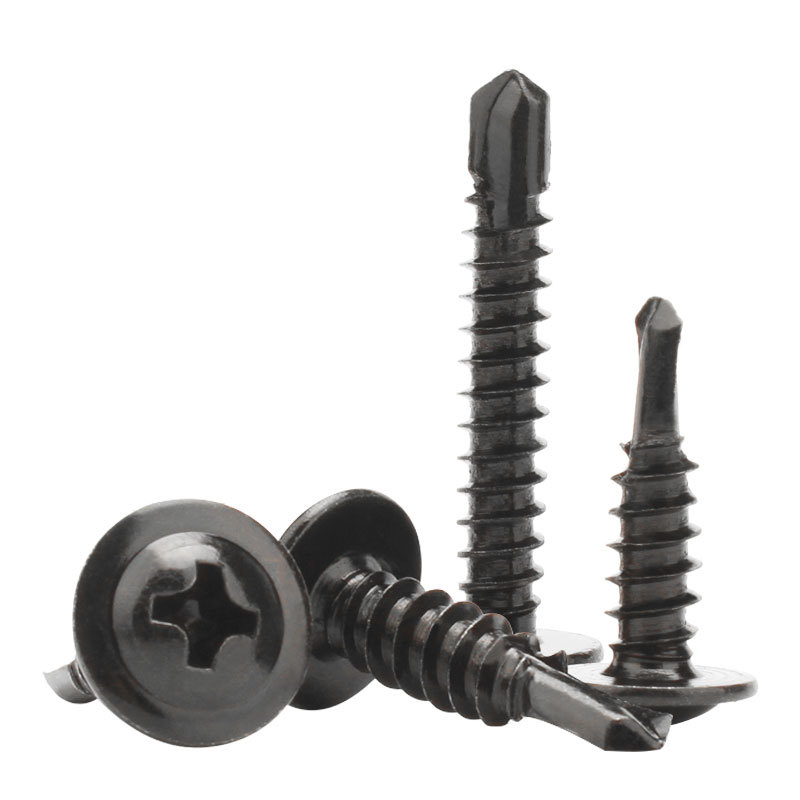 Black Phosphate Black Oxide Large Flat Head Drill Screw Self-drillng Screws