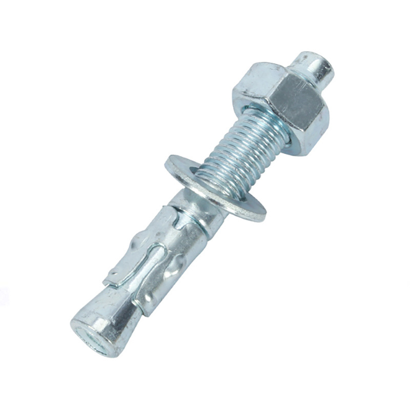 White Blue Zinc Plated Carbon Steel Wedge Anchor Bolts