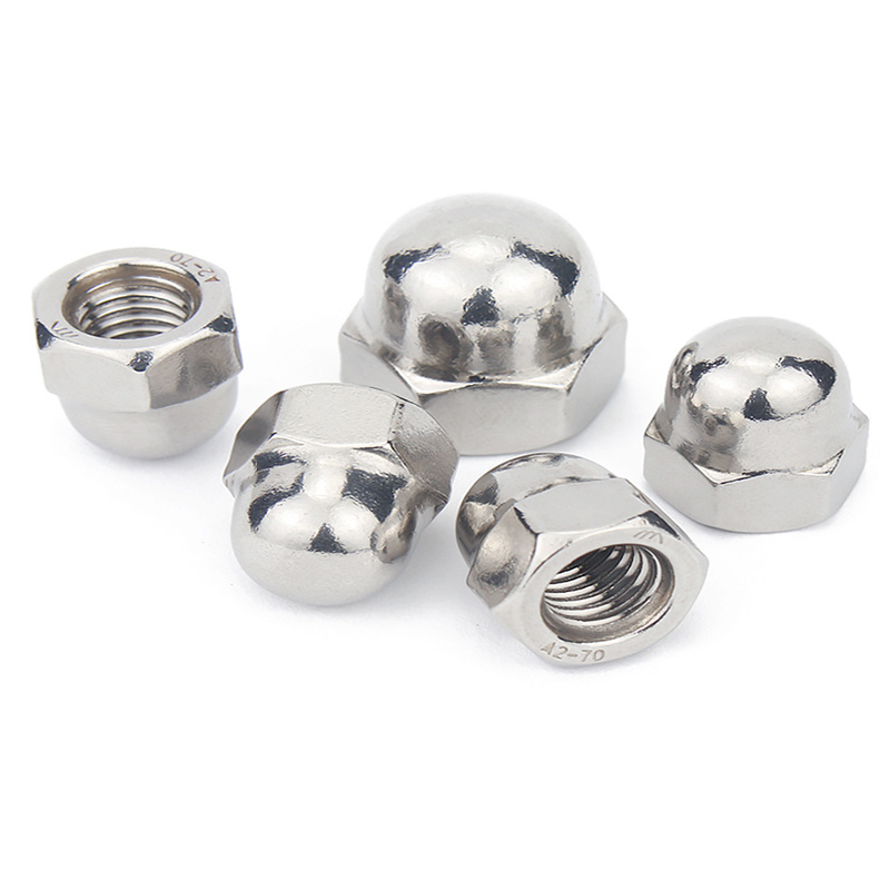 Stainless Steel A2-70 A4-80 SS201 SS304 SS316 DIN1587 Cap Nuts