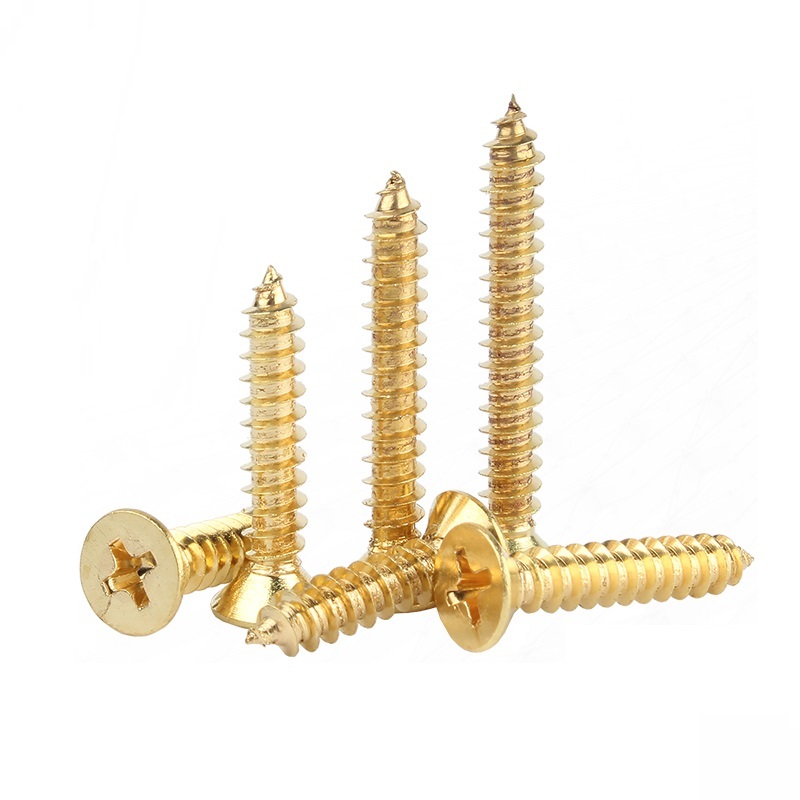 Copper Brass Countersunk CSK Flat Head Self-tapping Screws