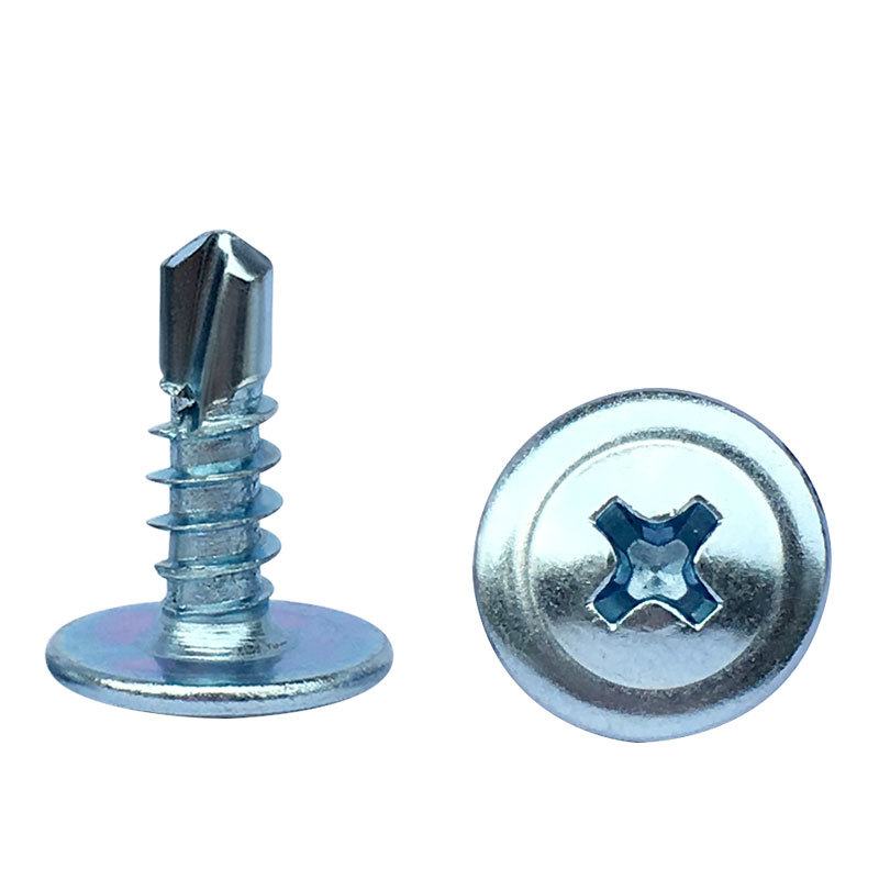 Zinc Plated Large Flat Head Drill Screw | Hebei Chengyi