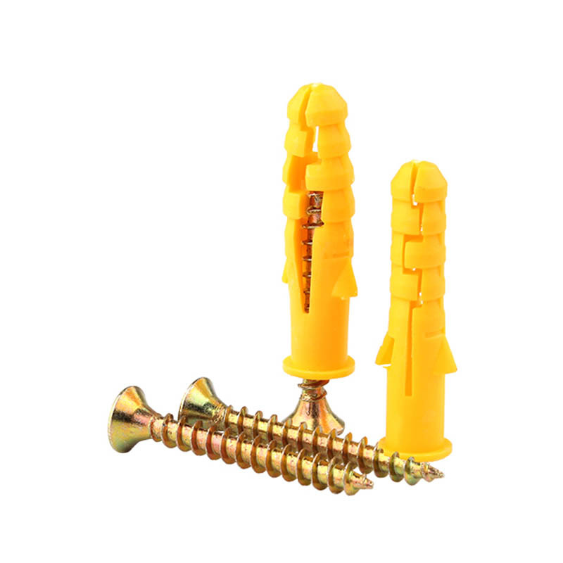 Nylon Plastic Wall Plug Anchor With Screws Plastic Expansion Anchor