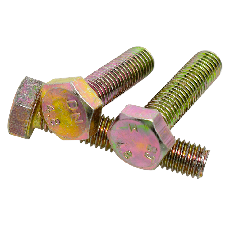 Grade 4.8 Carbon Steel DIN931 DIN933 Color Yellow | Hebei Chengyi