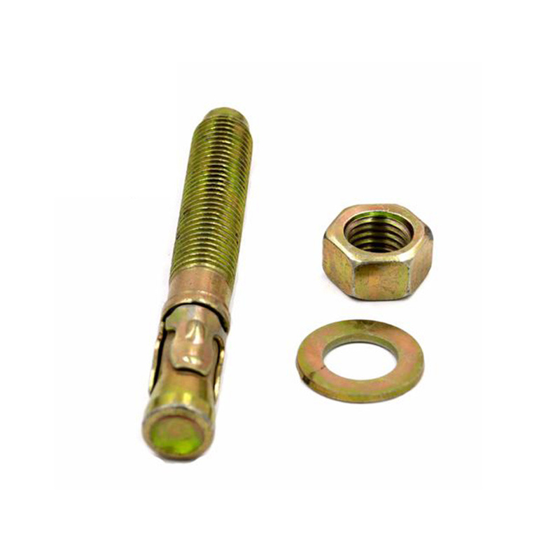 Color Yellow Zinc Plated Carbon Steel Gecko Repair Expansion Wedge Anchor Bolts