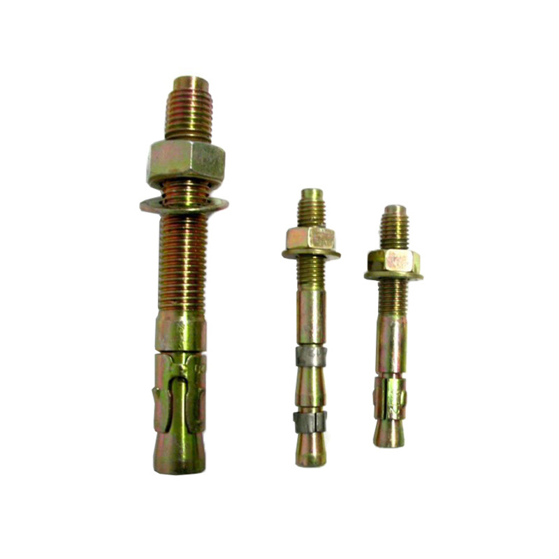 Color Yellow Zinc Plated Carbon Steel Gecko Repair Expansion Wedge Anchor Bolts