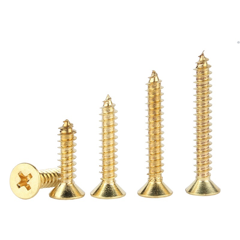 Copper Brass Countersunk CSK Flat Head Self-tapping Screws