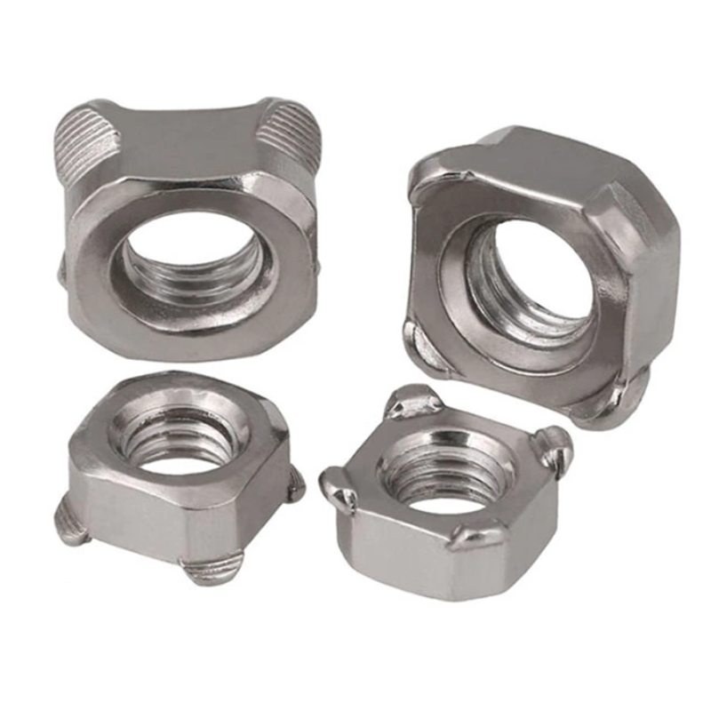 Stainless Steel A2-70 A4-80 SS201 SS304 SS316 DIN928 Square Weld Nuts