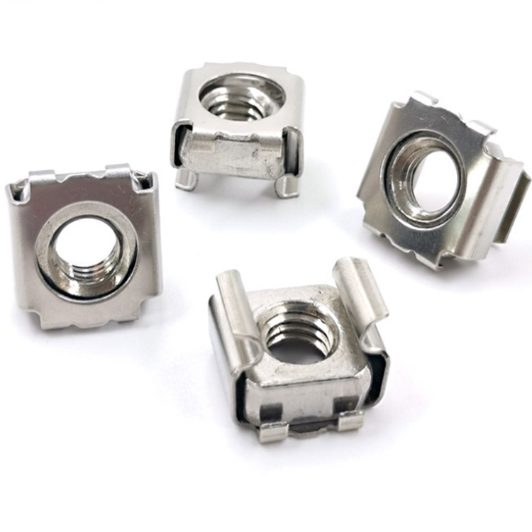 High Strength Grade 4 8 10 12 Steel Galvanized Blue White Zinc Plated Cage Nuts