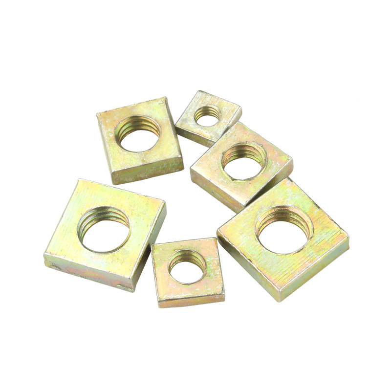 High Strength Grade 4 8 10 12 Steel Galvanized Blue White Zinc Plated DIN577 Square Nuts