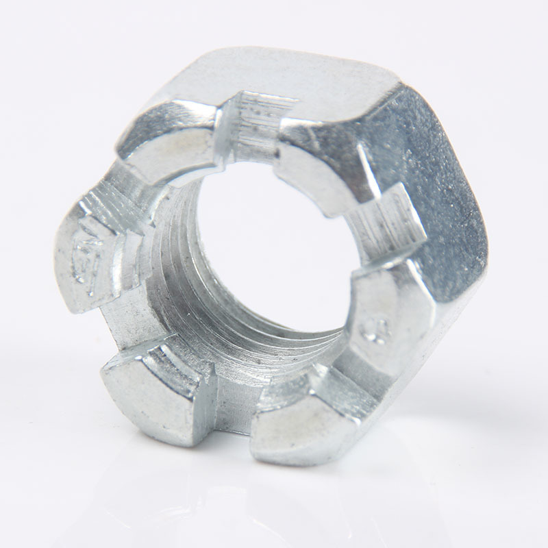 High Strength Grade 4 8 10 12 Steel Galvanized Blue White Zinc Plated DIN935 Castle Nuts