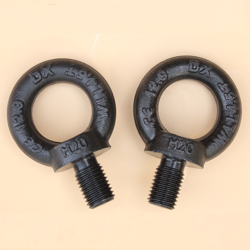 High Strength Grade 4.8 8.8 10.9 12.9 Steel Black Oxide DIN580 Eye Bolts