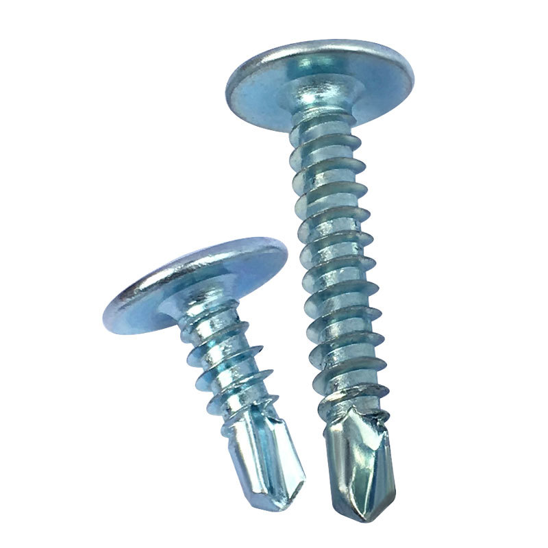 Zinc Plated Large Flat Head Drill Screw | Hebei Chengyi