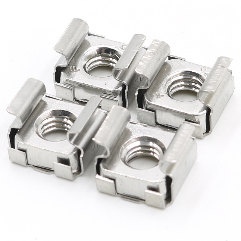 High Strength Grade 4 8 10 12 Steel Galvanized Blue White Zinc Plated Cage Nuts