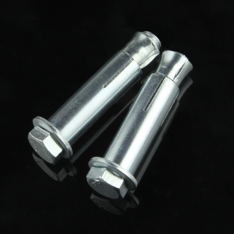 White Blue Zinc Plated Steel Hex Nut Sleeve Anchor Expansion Bolt