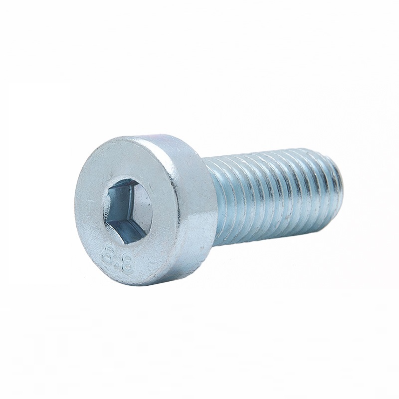 High Strength Grade 4.8 8.8 10.9 12.9 Steel Galvanized White Blue Zinc Plated DIN7984 Low Head Hex Socket Bolts