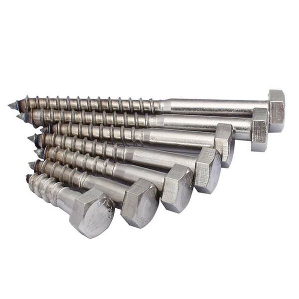 Stainless Steel SS304 SS316 SS201 Hexagon Head Hex Wood Screws