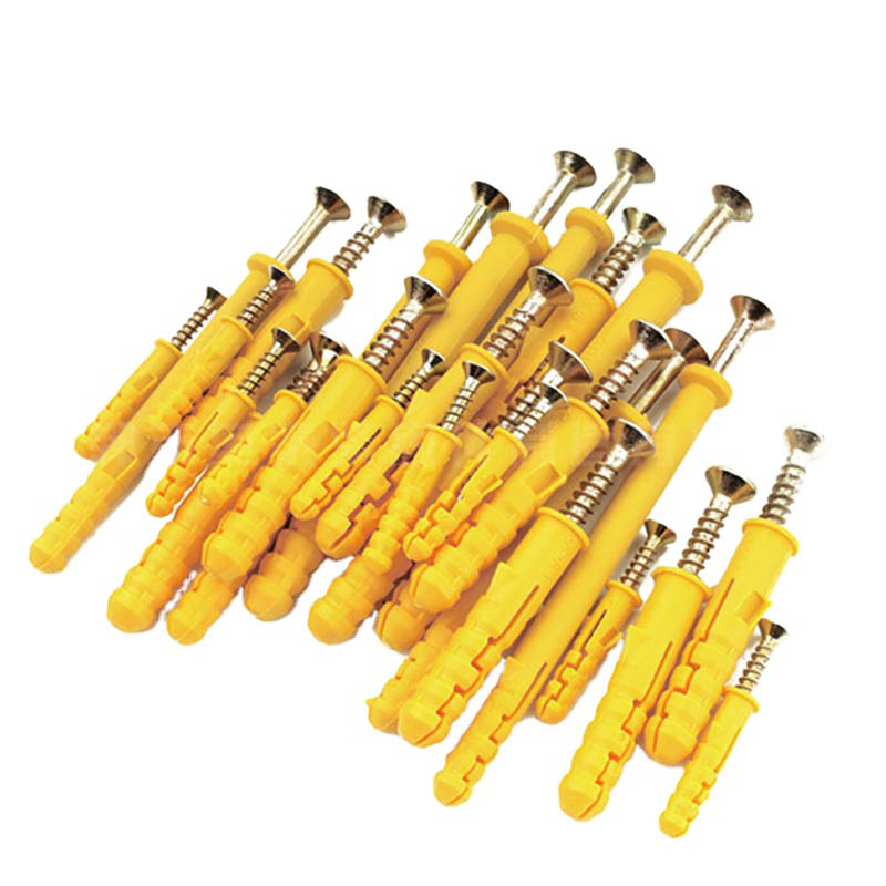 Nylon Plastic Wall Plug Anchor With Screws Plastic Expansion Anchor
