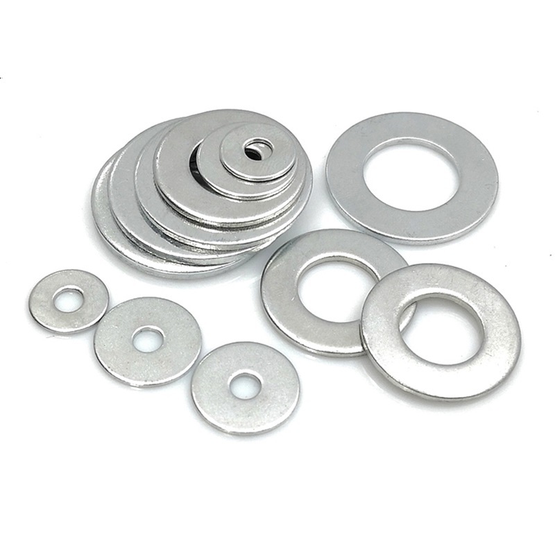 Blue White Zinc Plated Steel DIN125 Flat Washers