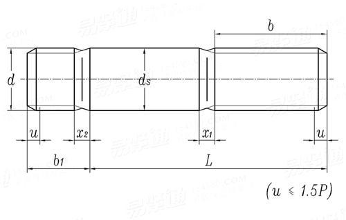 Color Yellow Zinc Plated Steel DIN938 Double Ending | Hebei Chengyi